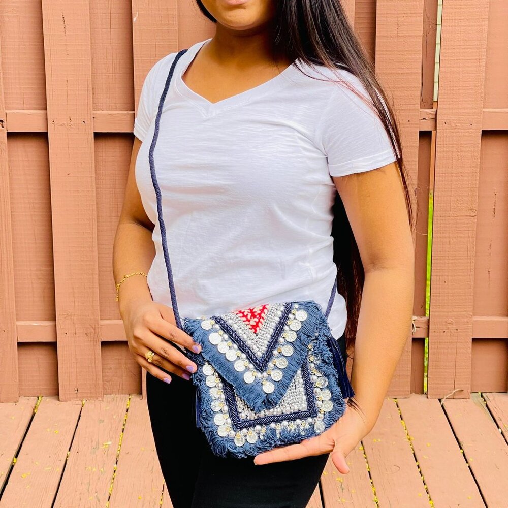 BRAND NEW Boho handcraft handmade jute Bag Shell jute bags clutch free shipping